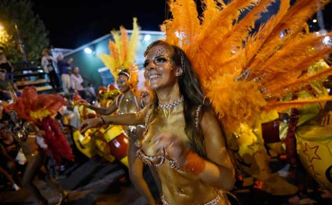 Los barrios Sur y Palermo vibraron a ritmo de candombe. ad/hoc Nicols Rodrguez