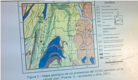 Mapa geolgico de Cerro Mendes (Treinta y tres)