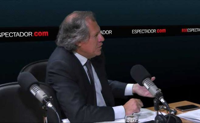 Luis Almagro en estudios de El Espectador. 