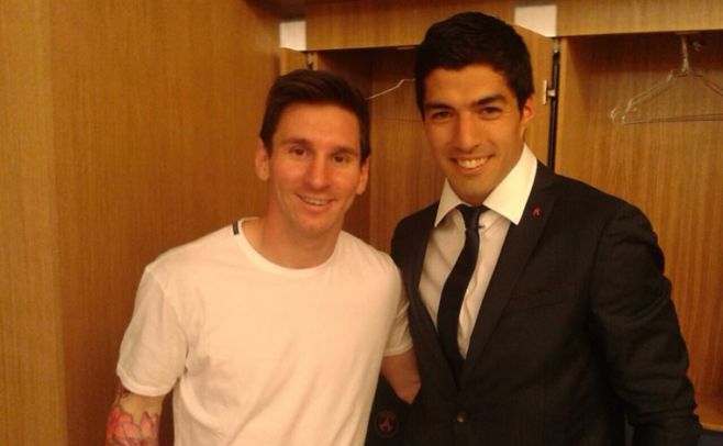 Messi y un saludo especial para Suárez en Facebook Messi y un saludo especial para Suárez en Facebook