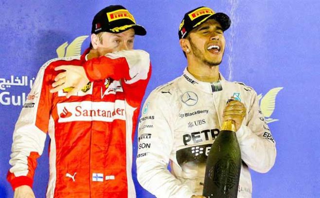 Lewis Hamilton suma en Baréin su tercer triunfo Lewis Hamilton suma en Baréin su tercer triunfo