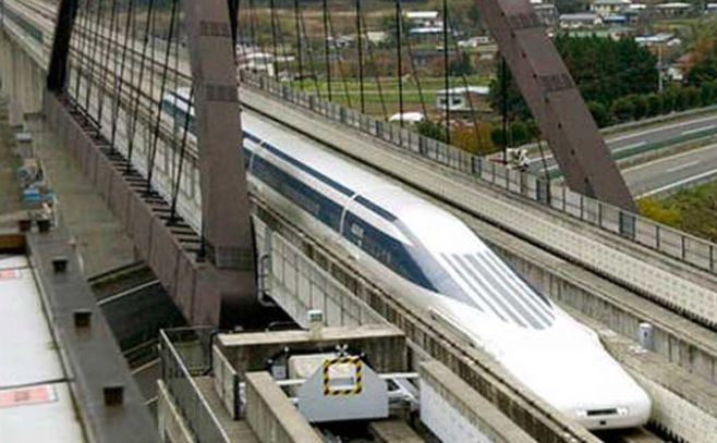 Un tren japonés superó los 600 kilómetros por hora