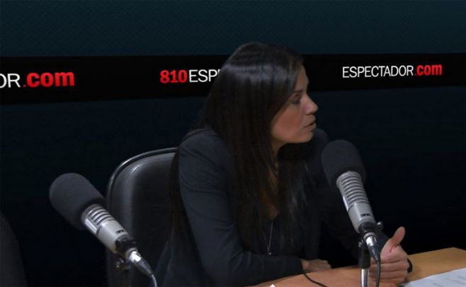 Vernica Alonso en los estudios de El Espectador. 