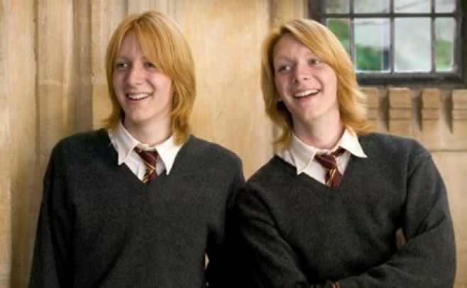 Así lucen ahora los gemelos Weasley de "Harry Potter"