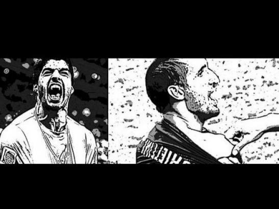 Suárez vs. Chiellini: el otro duelo de la final ya tiene memes