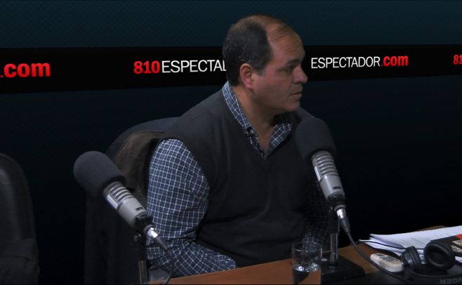 Marcelo Acquistapace en estudios de El Espectador. 