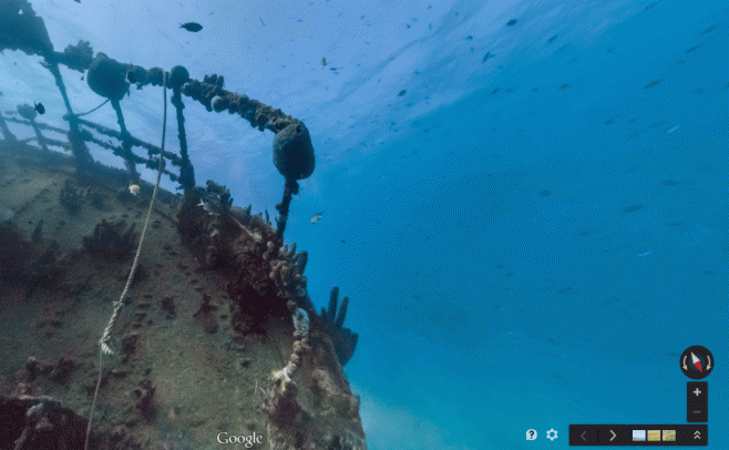 Antilla Shipwreck, Aruba. Captura Google Maps