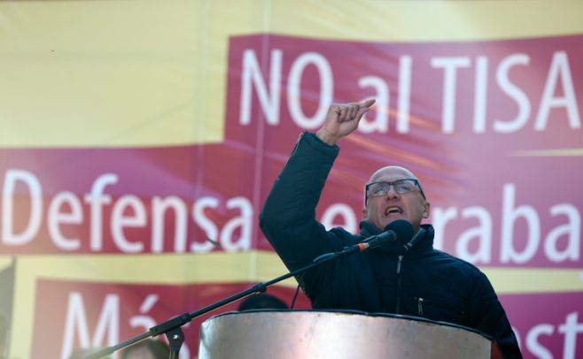 Pit-Cnt reclama mayor presupuesto para la educación y rechaza el TISA. Nicolas Rodriguez/Adhocfotos