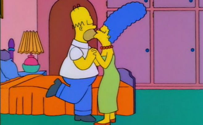 Marge y Homero Simpson juntos para siempre