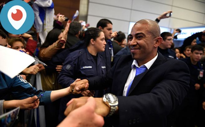 Reviva la llegada de la selección Celeste a Uruguay. Adhocfotos/Archivo