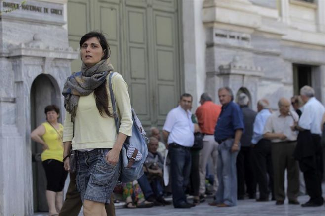 Grecia amaneci hoy con los bancos cerrados. ©EFE