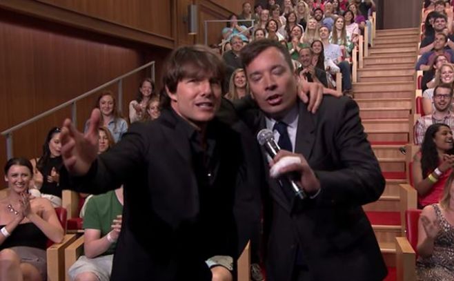 Increíble duelo de playback entre Cruise y Jimmy Fallon Increíble duelo de playback entre Cruise y Jimmy Fallon