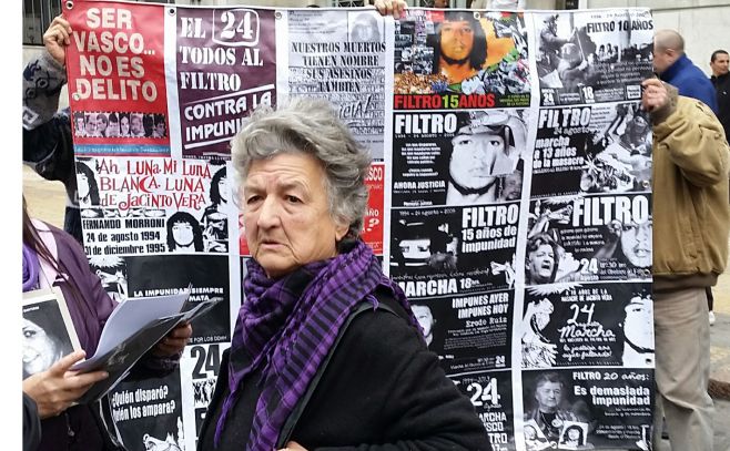 Norma Morroni, madre de uno de los fallecidos el 24 de agosto de 1994. Bruno Rebollo