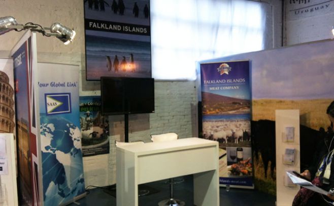 A pesar de la polémica, las Falklands continúan en la expo