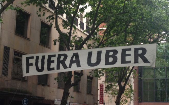 Guerra contra Uber: Dourado irrumpió en capacitación. Camila Pirez/El Espectador