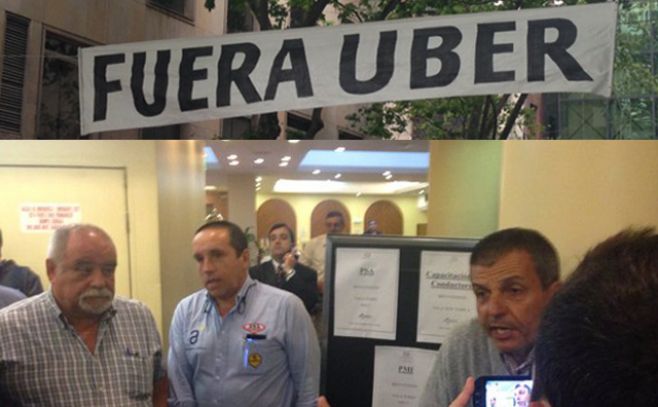 Guerra contra Uber: Dourado irrumpió en capacitación. Camila Pirez/El Espectador