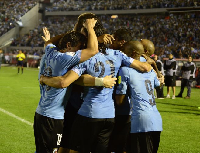 Uruguay goleó y humilló a Chile en el Centenario. AFP foto