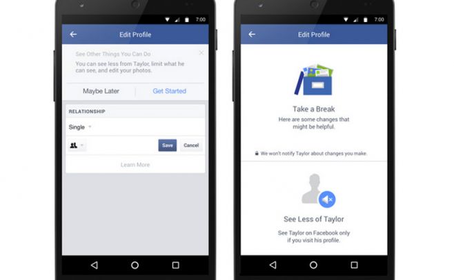 Facebook lanza herramientas para superar a exparejas