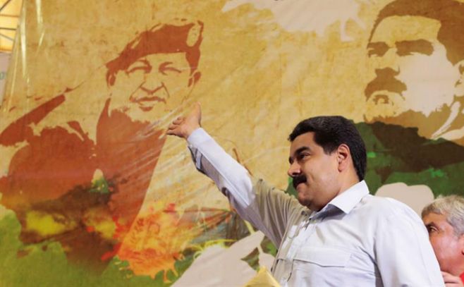Nicol�s Maduro en un acto de campa�a este viernes 27 de noviembre de 2015. EFE