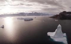 Un drone capta imágenes que muestran el deshielo del Ártico