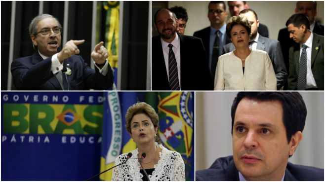 Eduardo Cunha / Dilma Rousseff / Mauro Zanatta. 