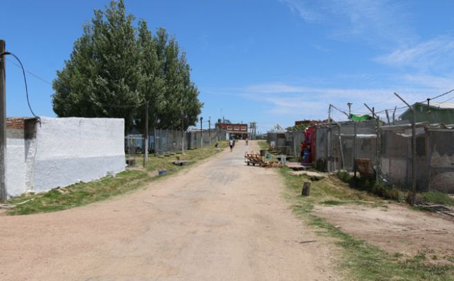 Calle interna del centro penitenciario. Manuel Jarovisky/El Espectador