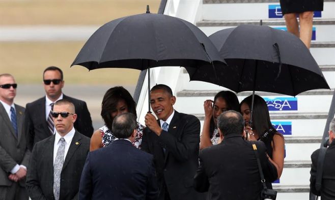 Barack Obama aterriza en Cuba. EFE