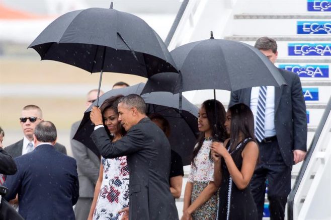 Barack Obama aterriza en Cuba. EFE