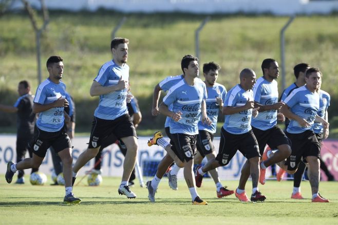 Así fue el regreso de Suárez a la selección uruguaya. Nicols Celaya/adhocfotos