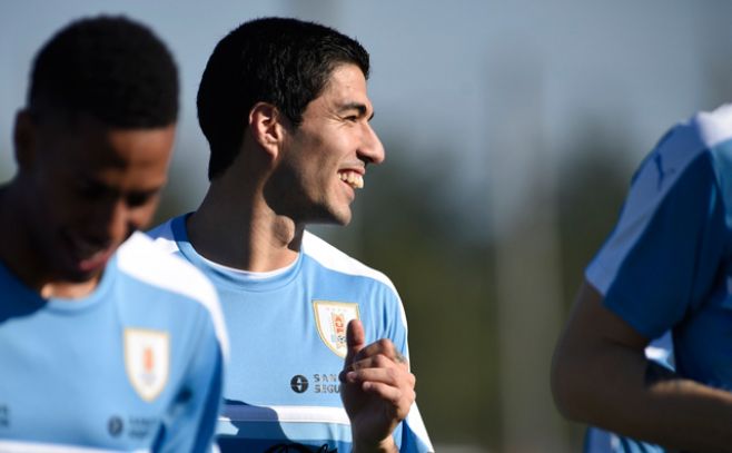 Así fue el regreso de Suárez a la selección uruguaya. Nicols Celaya/adhocfotos