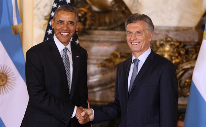 Obama y Macri inician su reunión bilateral en la Casa Rosada. EFE