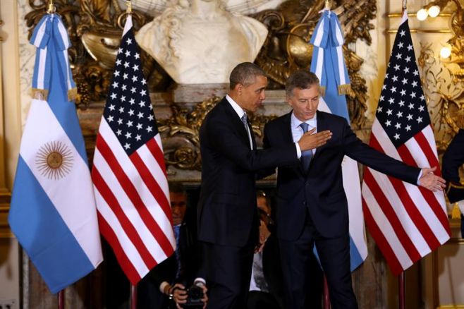 Obama y Macri inician su reunión bilateral en la Casa Rosada. EFE