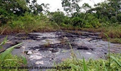 Mega derrame petrolero de Texaco Chevron en la Amazonia de Ecuador