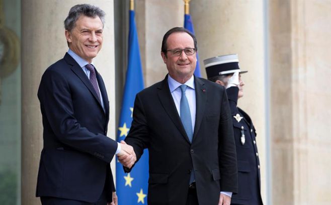 Hollande a Macri: negociaciones con Mercosur avanzarán pese a 'Brexit'