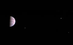 La sonda espacial Juno envió la primera foto de Júpiter