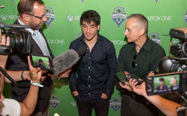 Lodeiro fue presentado en los Seattle Sounders de la MLS