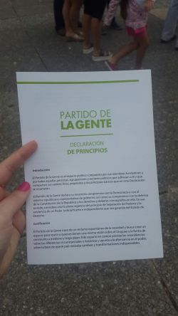 Novick presentó su partido político ante la Corte Electoral. Carolina Ramos/El Espectador