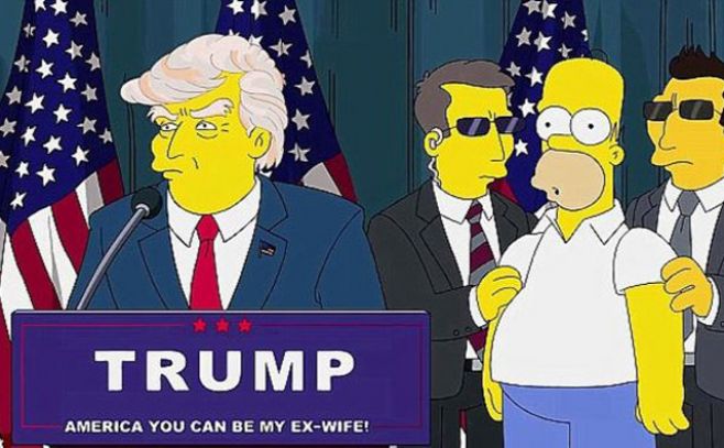 Los Simpson predijeron la victoria de Trump hace 16 años