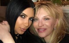 La curiosa amistad de Courtney Love y Kim Kardashian