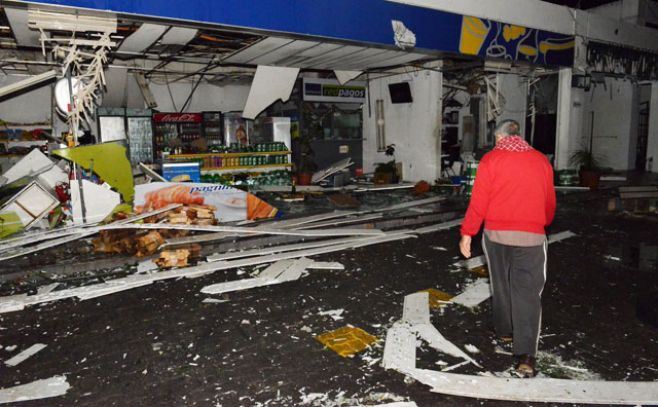 Turbonada deja un muerto y 30 heridos en San Carlos. Twitter Marcelo Umpierrez @emekavoces