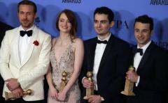 "La La Land" bate récords en los Globos de Oro