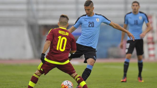 Rodrigo Bentancur, uno de los mejores jugadores de Uruguay en el partido ante Venezuela.. 