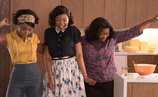 Janelle Mone, Taraji P. Henson y Octavia Spencer en . 