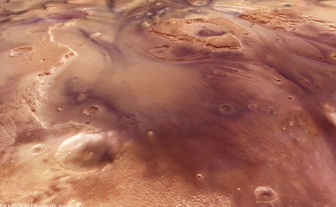 Revelan fotos de una megainundación en Marte. Foto: esa.int
