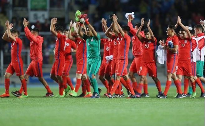 Chile celebra ante su gente la clasificacin al Mundial de India - . Elvis Gonzlez