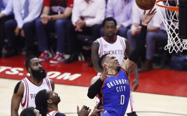 Westbrook la rompi pero no alcanz - . EFE / L.W.Smith