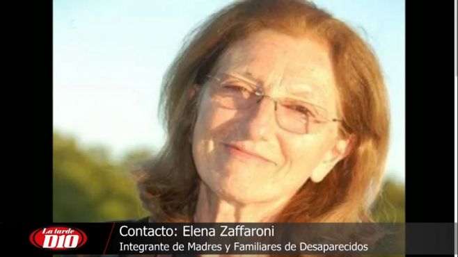 Elena Zaffaroni: "Aún hay personas desaparecidas, y sigue siendo responsabilidad del Estado"