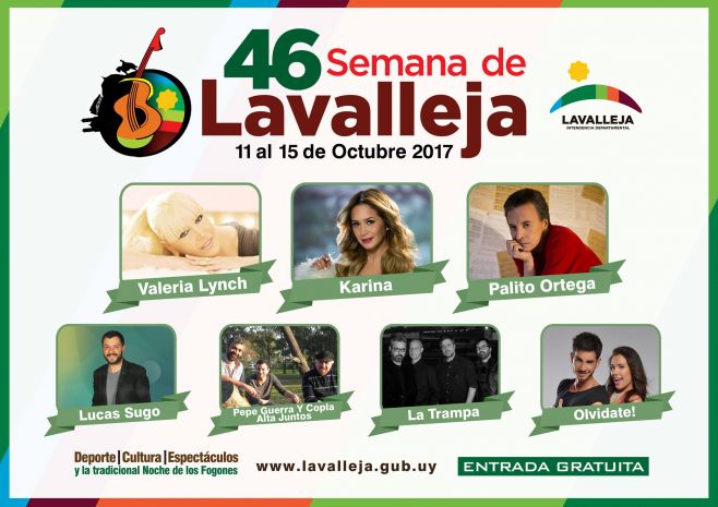 Lavalleja festeja su 46va Semana Internacional