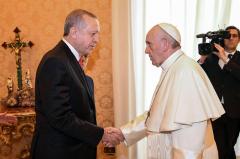 El papa y Erdogan se reunieron en el Vaticano durante 50 minutos