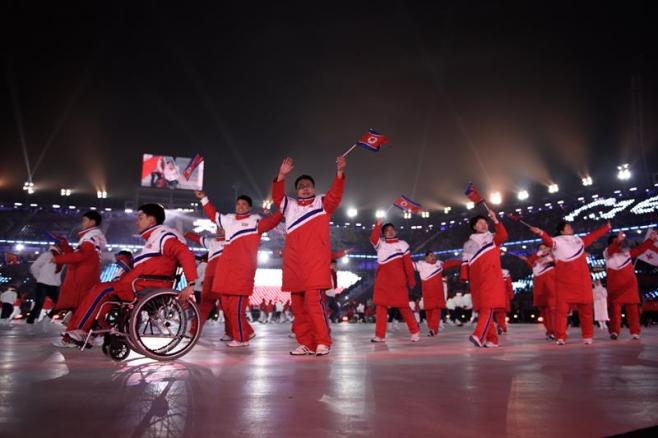 La llama paralímpica ya está encendida en Pionyang